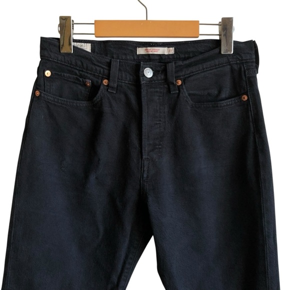 Levi’s Wedgie Straight Size 27 Black Denim Jeans - Picture 3 of 16